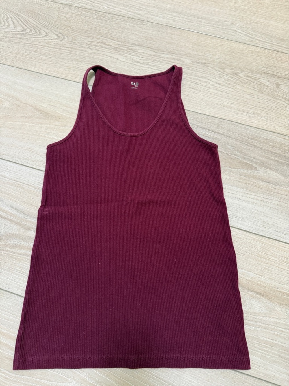 Gap Burgundy Ribbed Tank